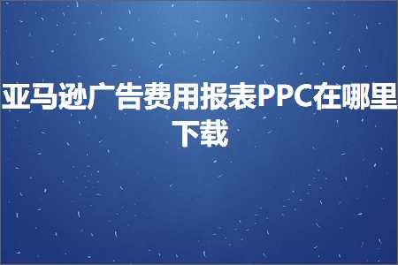 璺ㄥ鐢靛晢鐭ヨ瘑:浜氶┈閫婂箍鍛婅垂鐢ㄦ姤琛≒PC鍦ㄥ摢閲屼笅杞? width=